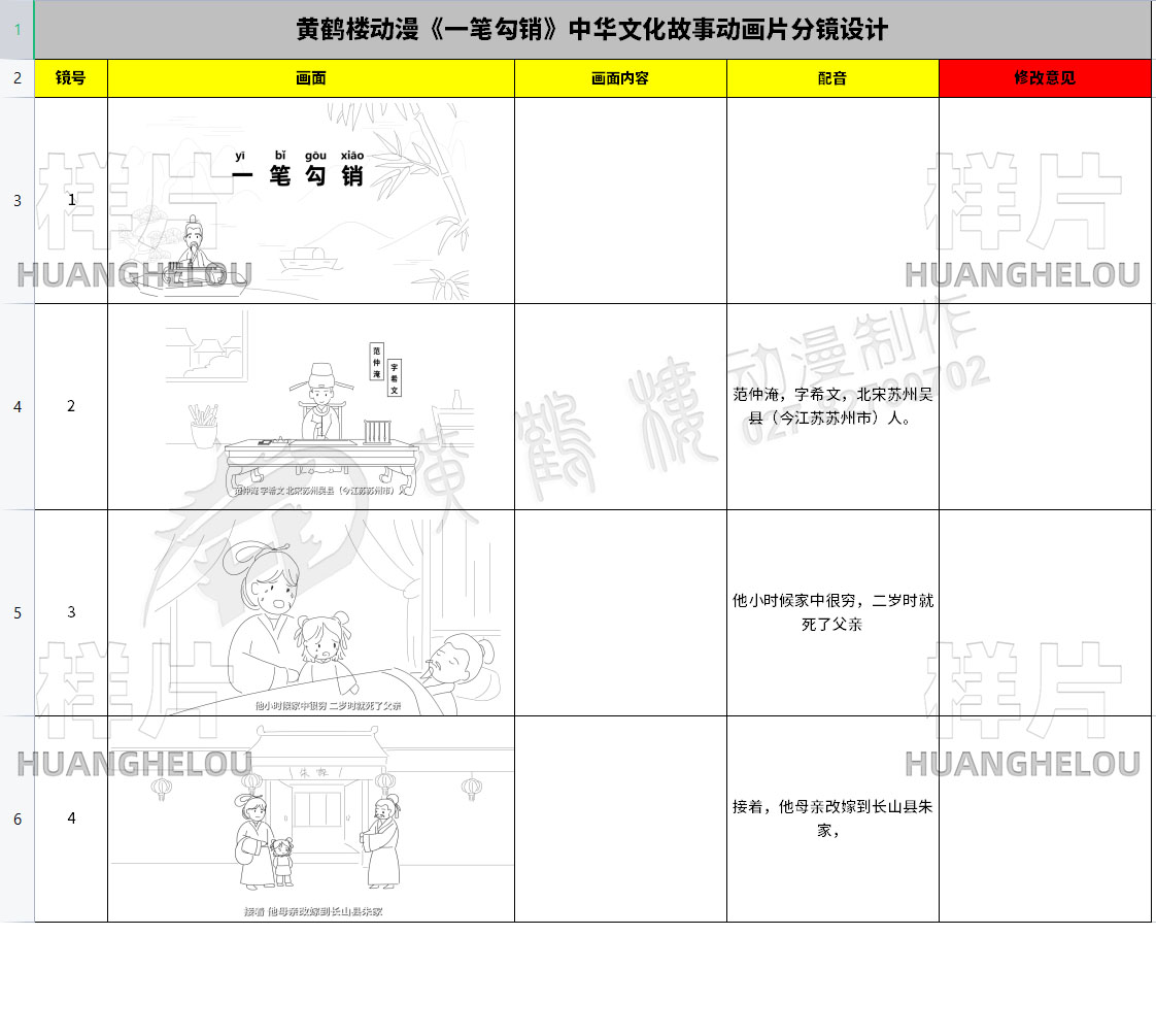 一笔勾销动画分镜制作