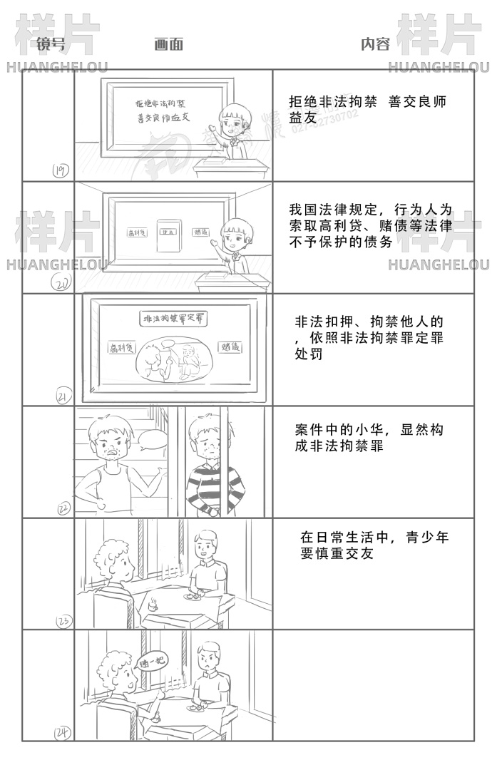 动画制作《非法拘禁罪》法制科普动漫制作脚本19-24.jpg